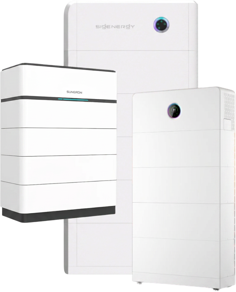 Sigenergy and Sungrow battery systems for residential solar storage